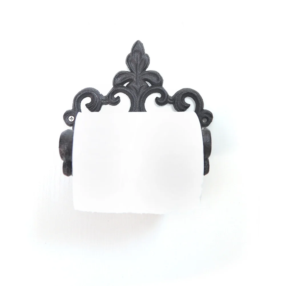

1pcs Paper Shelf Paper Towel Holders Metal Decoration Stand Paper Towel Holder Wall Mount Holder