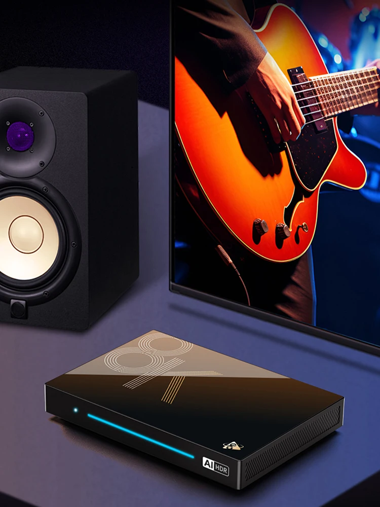 Set Top Box Android 14.0 WiFi 6 BT 5.4 Восьмиядерный процессор 4/8 ГБ ОЗУ 32/128 ПЗУ HD медиаплеер 8K AV1