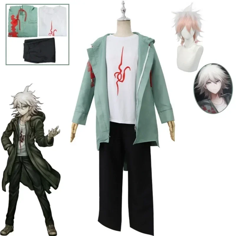 Костюм с футболкой из аниме дангараппа 2 костюм толстовкой и капюшоном для