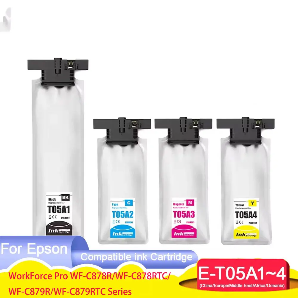 Фото T05A1 T05A2 T05A3 T05A4 Совместимый картридж с чернилами для принтера Epson WorkForce Pro WF-C878R WF-C878RTC WF-C879R WF-C879RTC №1