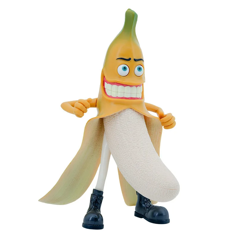 

Mr Banana Evil Hand Office Model Tide Anime Figure Cute Spoof Play Boxed and Girls Funny Craft Toys for Boy Kawaii Stuff Gift
