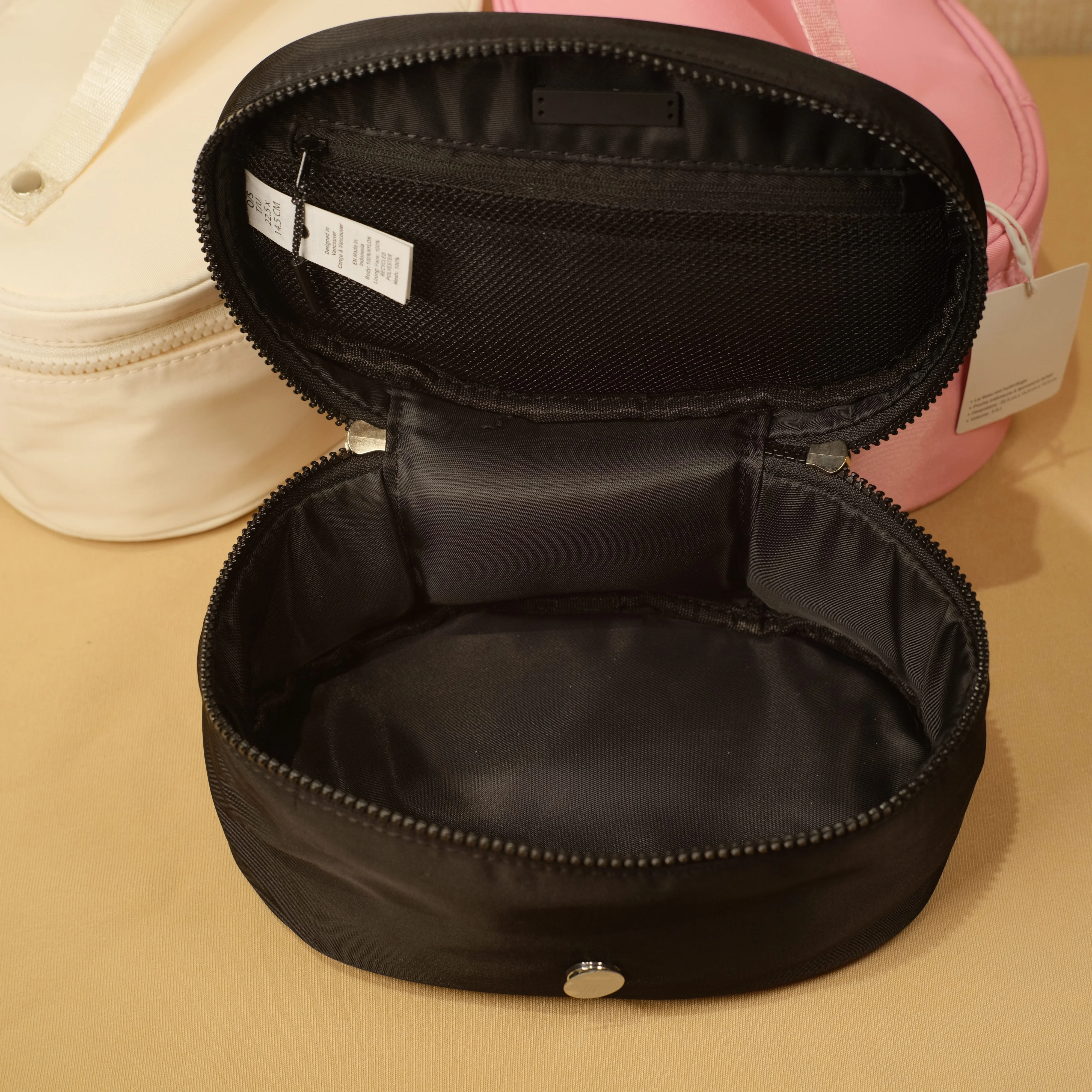 NWT Lulu Women Oval Top-Access Kit 3.5L Capacity Makeup Storage Bag Water-Repellent Fabric Portable Gym Girl Sports Storage Bag