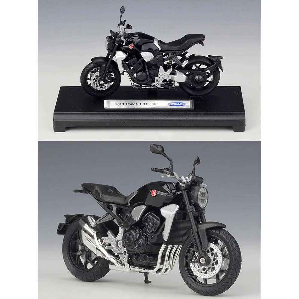 WELLY 1:18 мини 2018 HONDA CB1000R уличная игрушка модель мотоцикла литый под давлением гоночный мотоцикл модель автомобиля коллекция детских игрушек