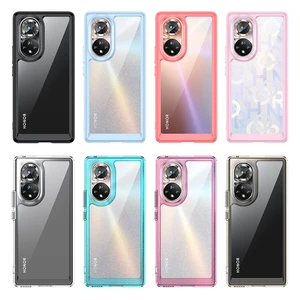 For Honor 50 Clear Case Honor 50 Cover Coque Fundas Hard Translucent Soft Frame Shockproof Phone Bum in Pakistan