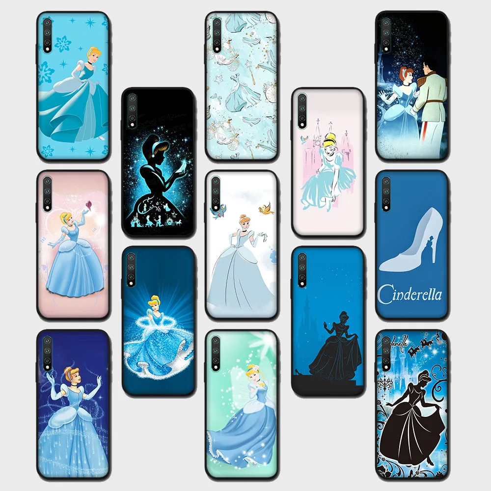 

Cinderella Black Case for Samsung Galaxy A11 A12 A21 A21S A22 A31 A32 A41 A42 A51 A52 A71 A72 A82 F62 M62