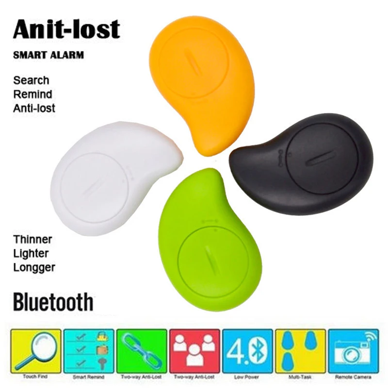 

230ma Mango Shape Anti-lost Alarm Bluetooth 4.0 Anti-lost Device Device Tracker Wallet Key Tracker Pet Old Man Children 1pc