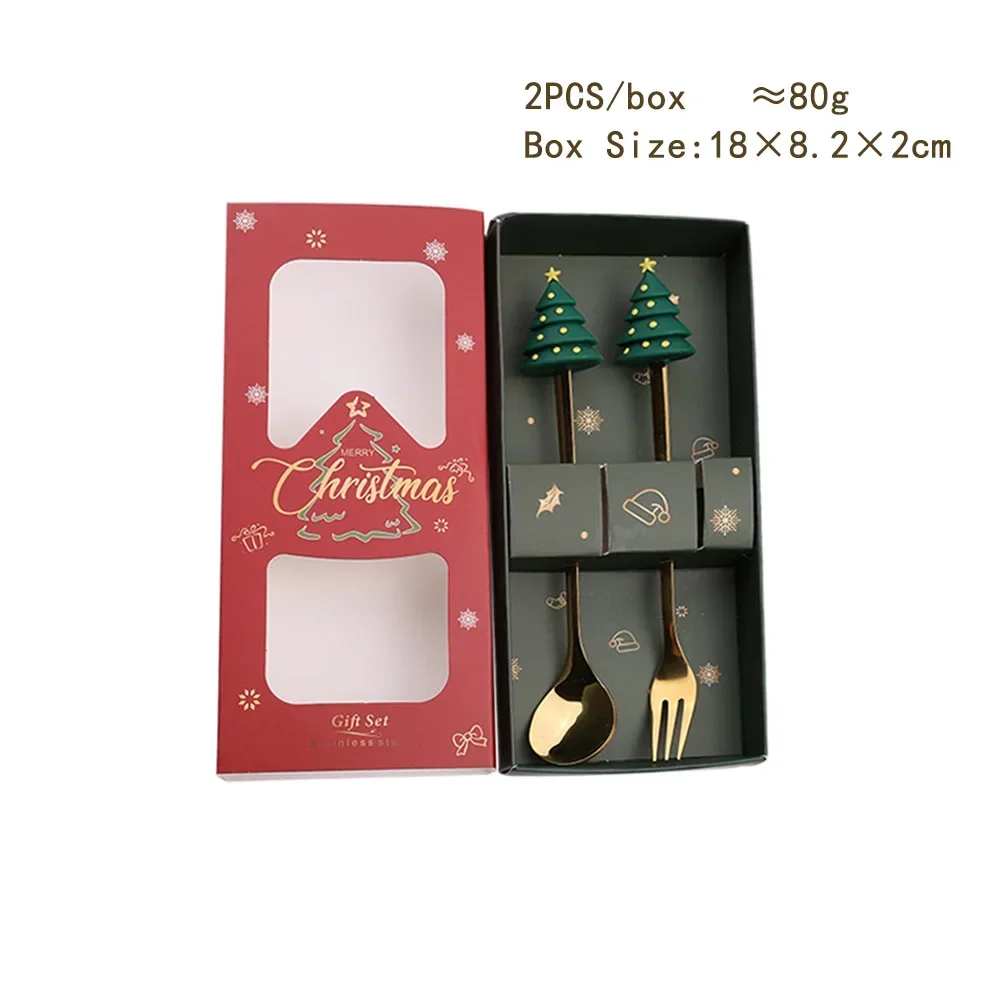 

Набор рождественских ложек из нержавеющей стали