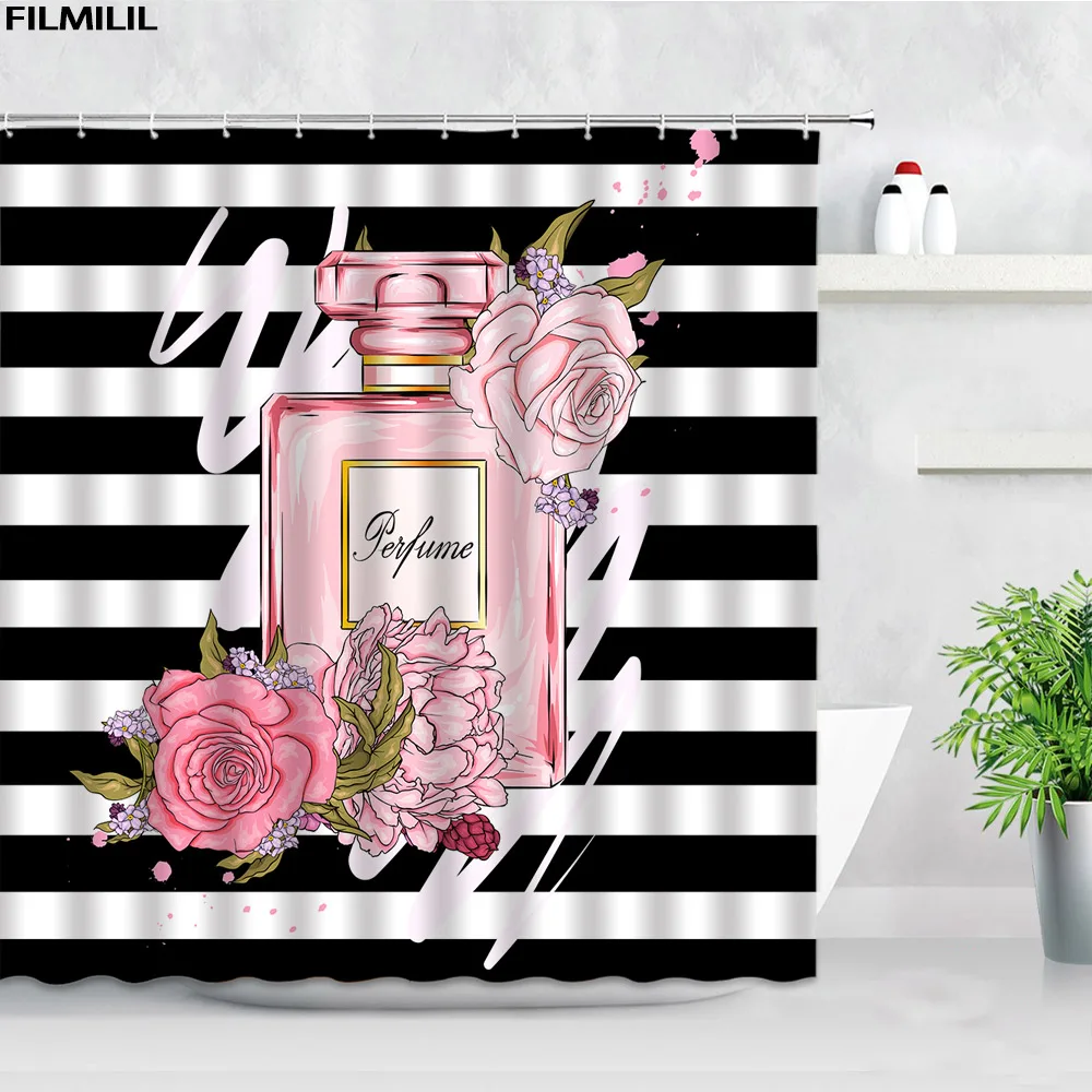 shower curtain garden colorful flowers natural scenery 3d waterproof fabric bathroom curtains bath accessories bathroom decor free global shipping