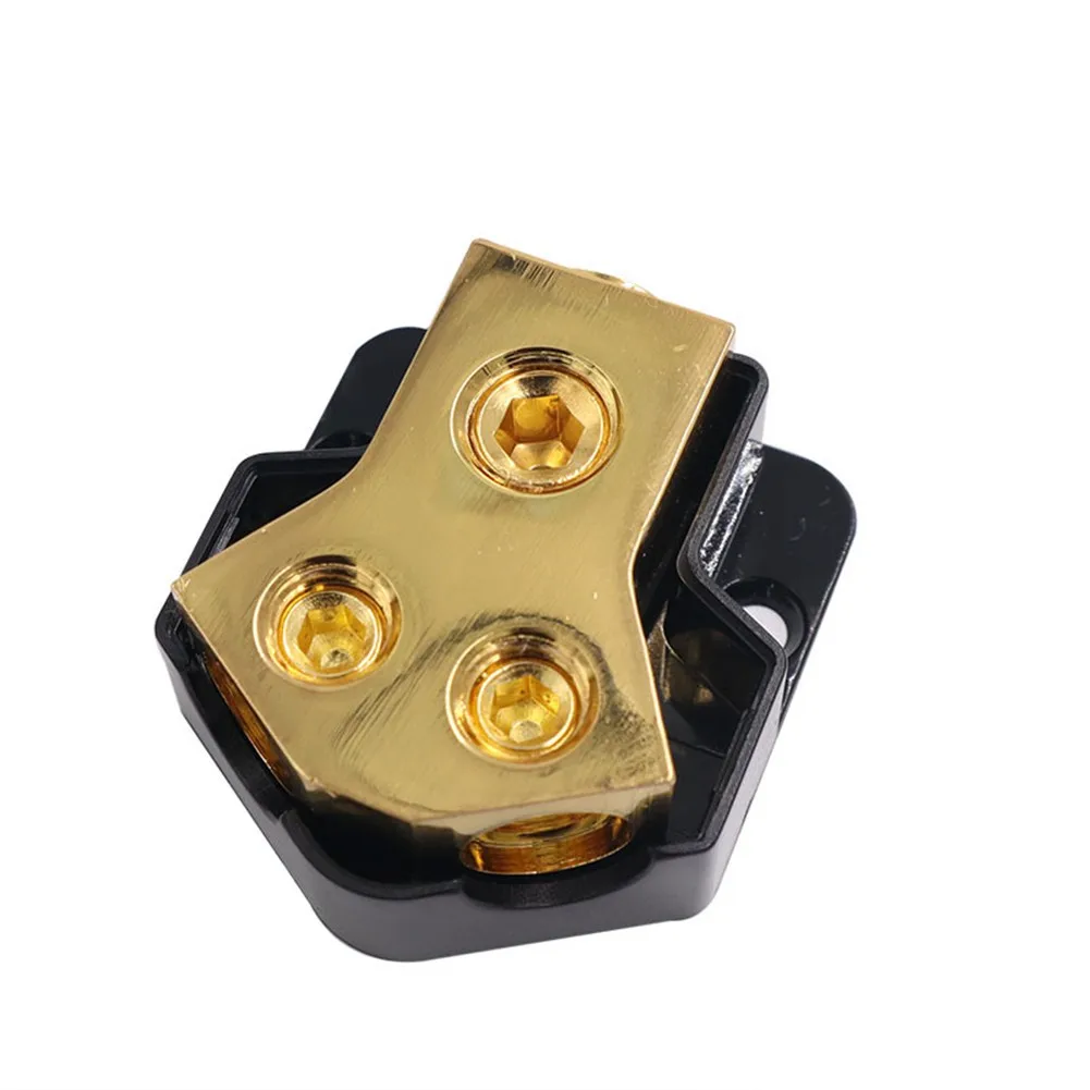 

Car Audio Power Distribution Block 1 In-4 Out Gauge In 1/0 AWG Gauge Out Car Power Distributor Block 2 Way