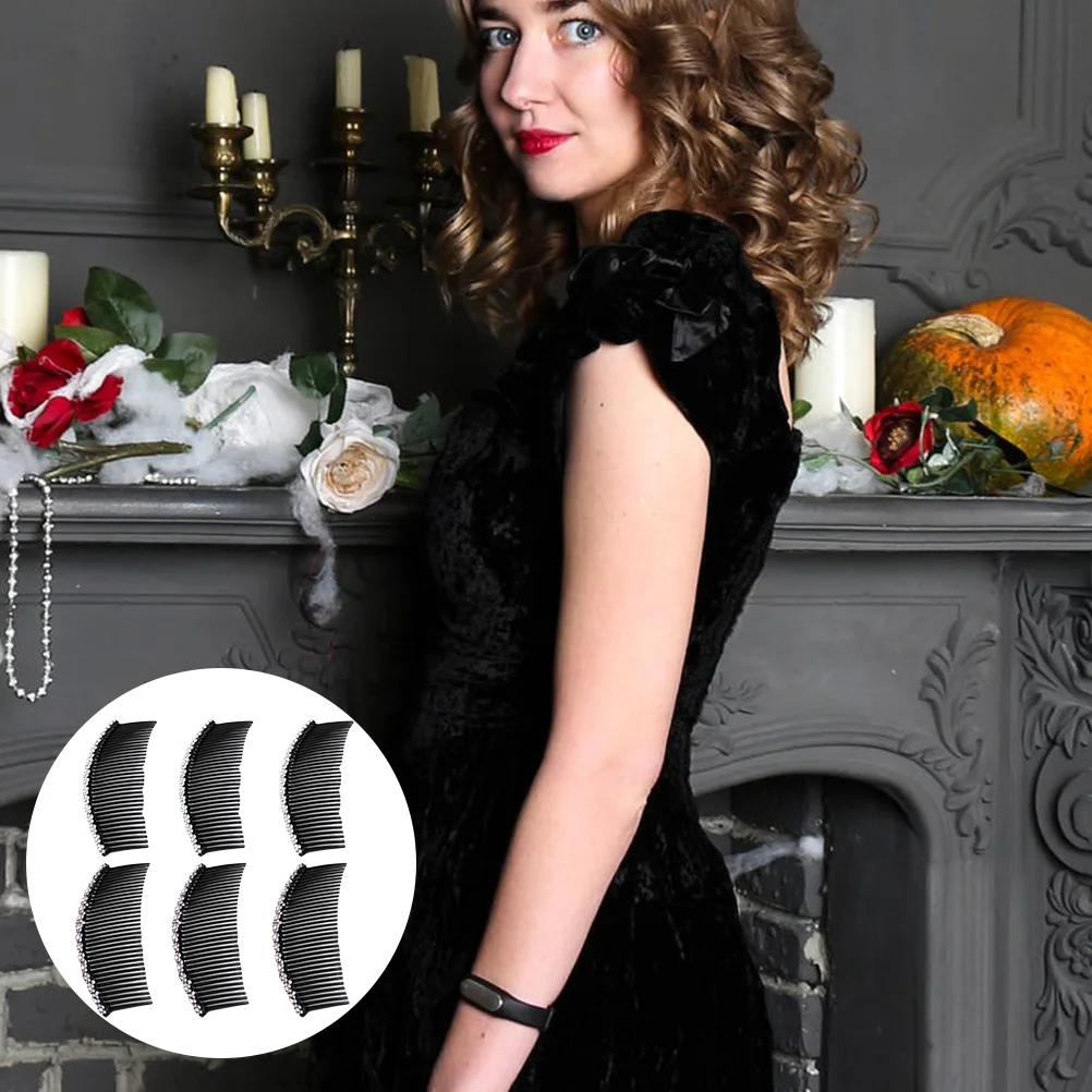 

Hair Comb Wedding Side Clip Bridal Piece Clips French Combs Plastic Pearl Leaf Crystal Bride Hairpin