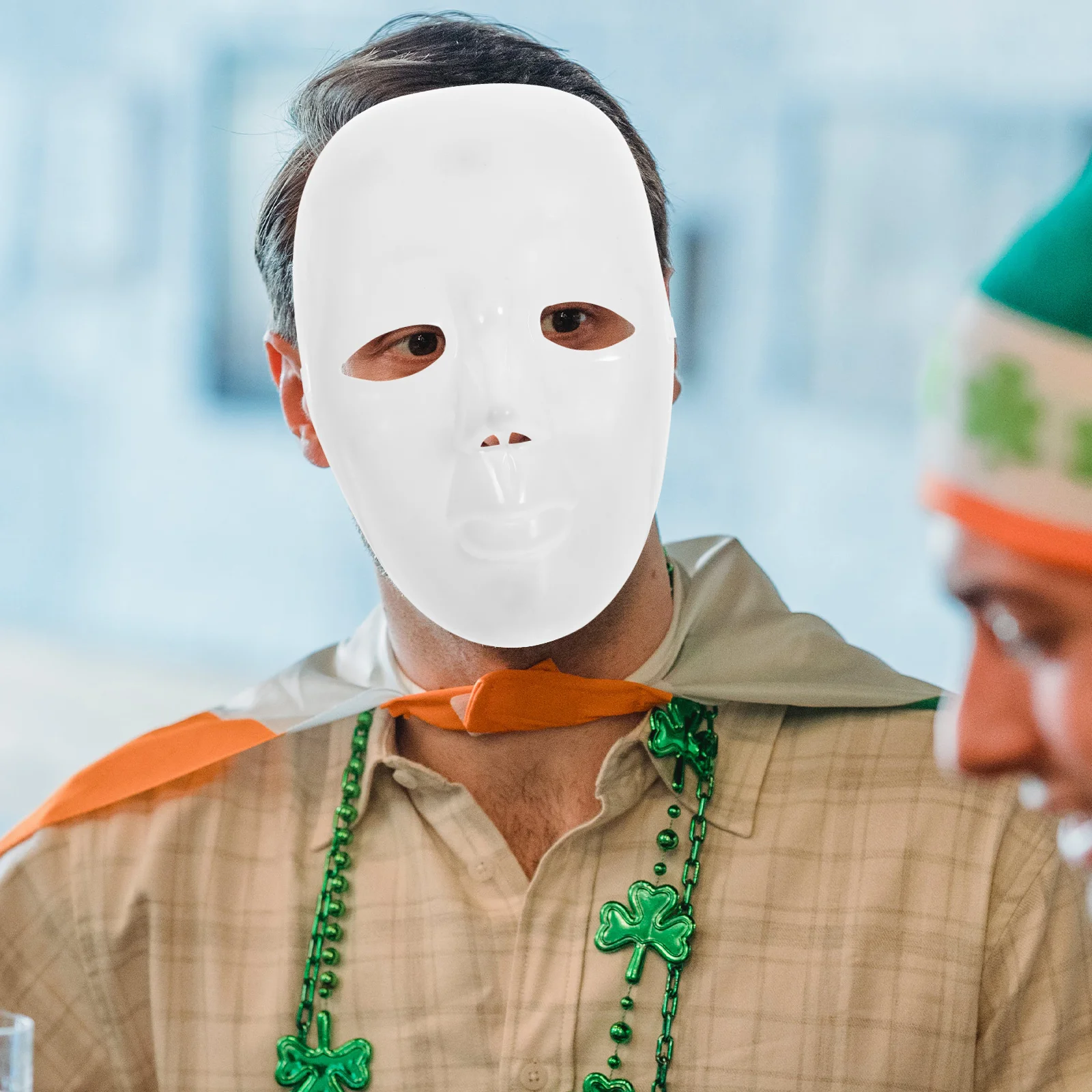 Маска анфас костюм маскарадные принадлежности карнавальный реквизит для