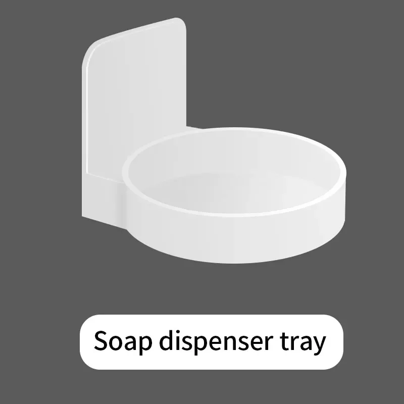 

Soap Dispenser Tray Accessory Tools Wall Mounted Without Drilling