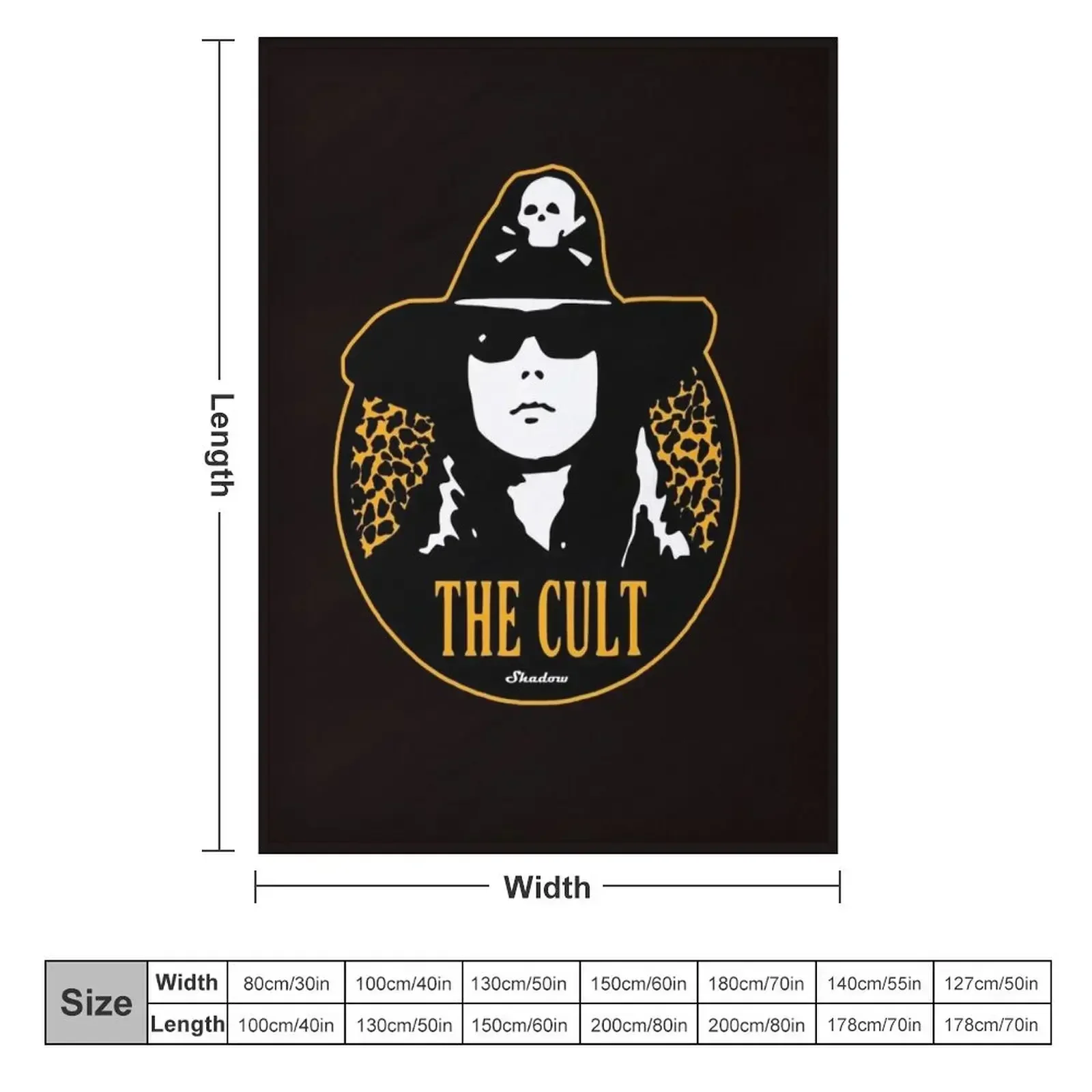 Одеяло Ian Astbury - The Cult Pt.2 декоративное тяжелое одеяло для сна