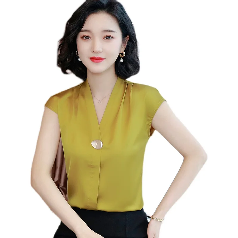 

Short Sleeve Shirt Women's Summer Wear Casual Loose Top