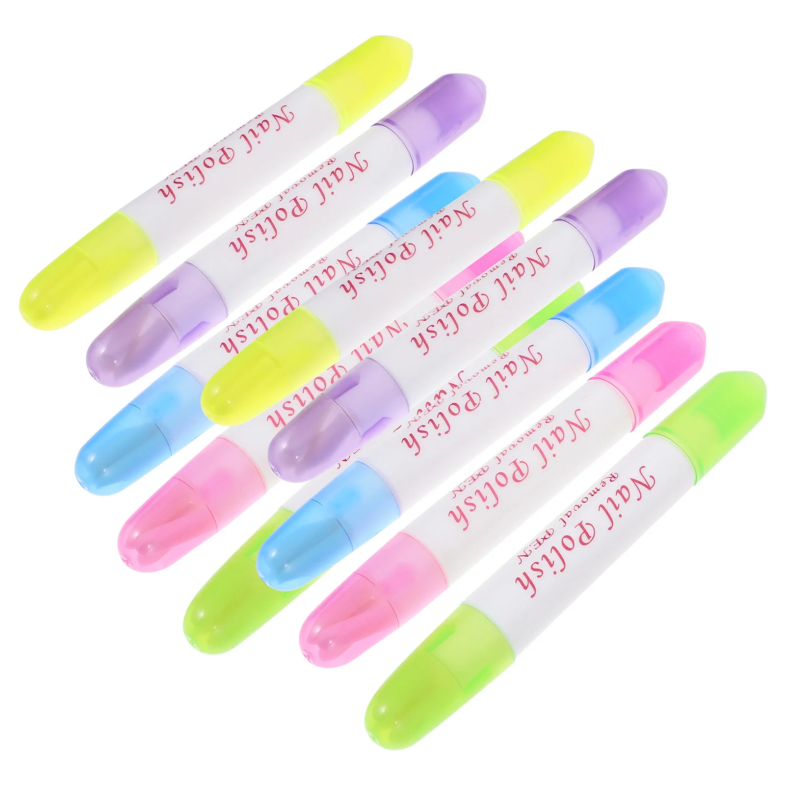 

10 Pcs Nail Polish Cleaner Pens Oil Corrector Portable Remover Function Salon Edges Correction