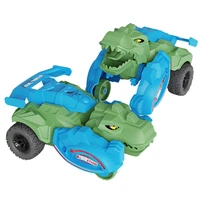 1pc transforming dinosaur car deformation car toys inertial sliding dino car automatic transform toy boys amazing gifts kid toy