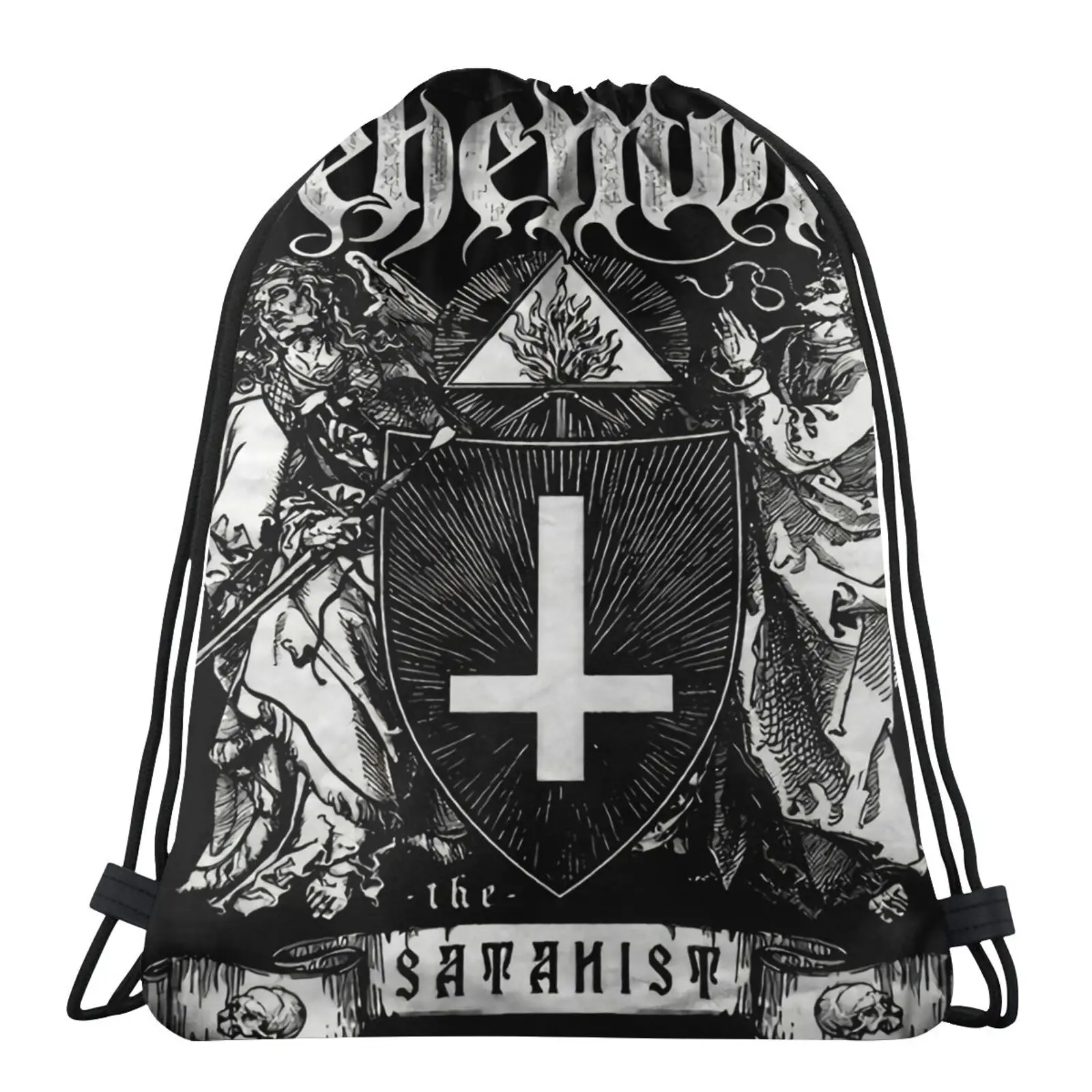 

Behemoth сумка Satanist Dimmu Примечание: готическая женская сумка для обуви, сумка на шнурке, сумка для спортзала, детская тканевая сумка, сумки на шну...