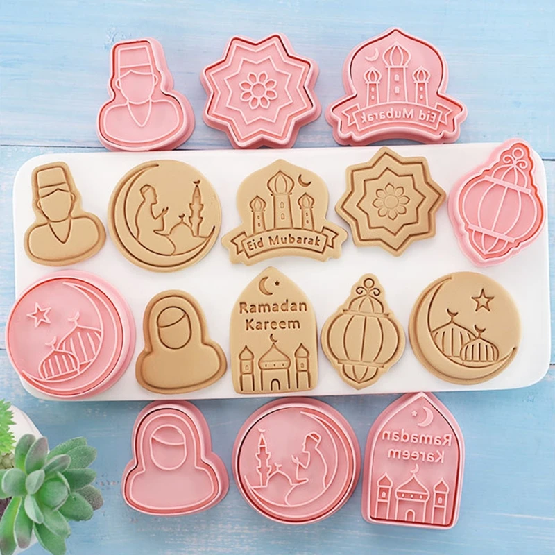 

8 Pack Cookie Dessert Fondant Biscuit Cutter Plastic Cookie Cutters Baking Tools
