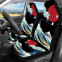 sunrise ocean printed car seat covers are only available for front seats and are suitable for most cars trucks suvs or trucks