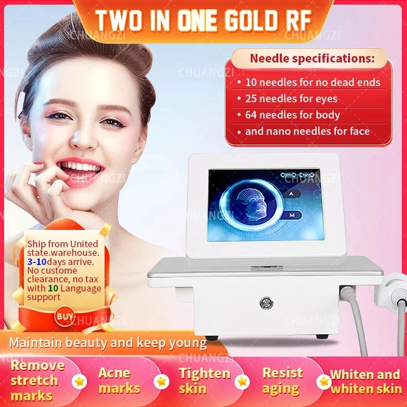 

2023 New rf fractional radio frequency microneedling Fractional Cold Hammer Stretch Mark Scar Acne Remove Face Lifting Body