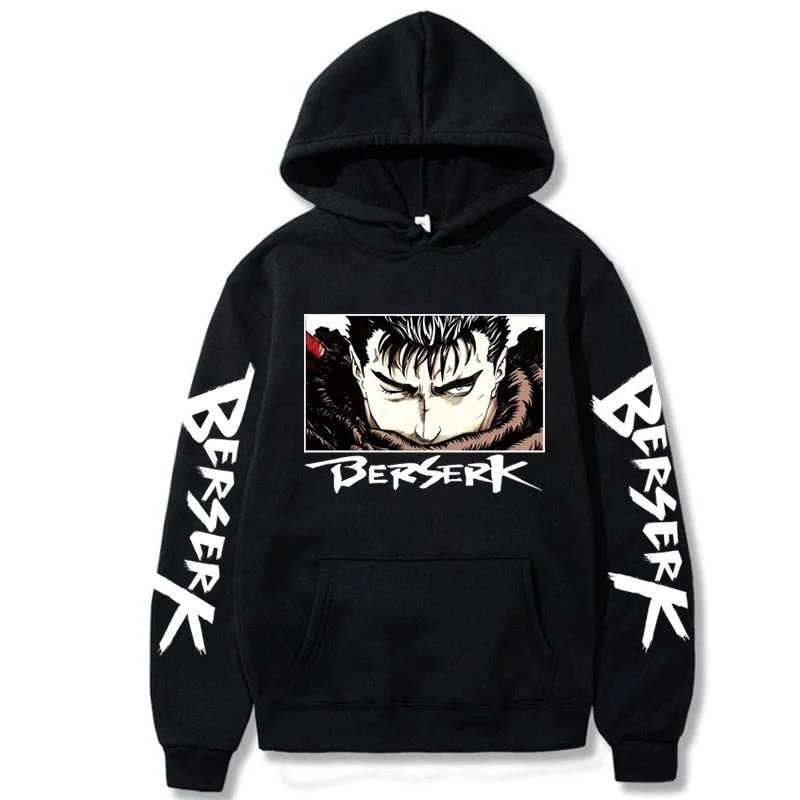 

Новинка 2022, толстовки с капюшоном с принтом в стиле аниме B-Berserks, мужской модный Индивидуальный пуловер с длинным рукавом, Повседневная Толс...