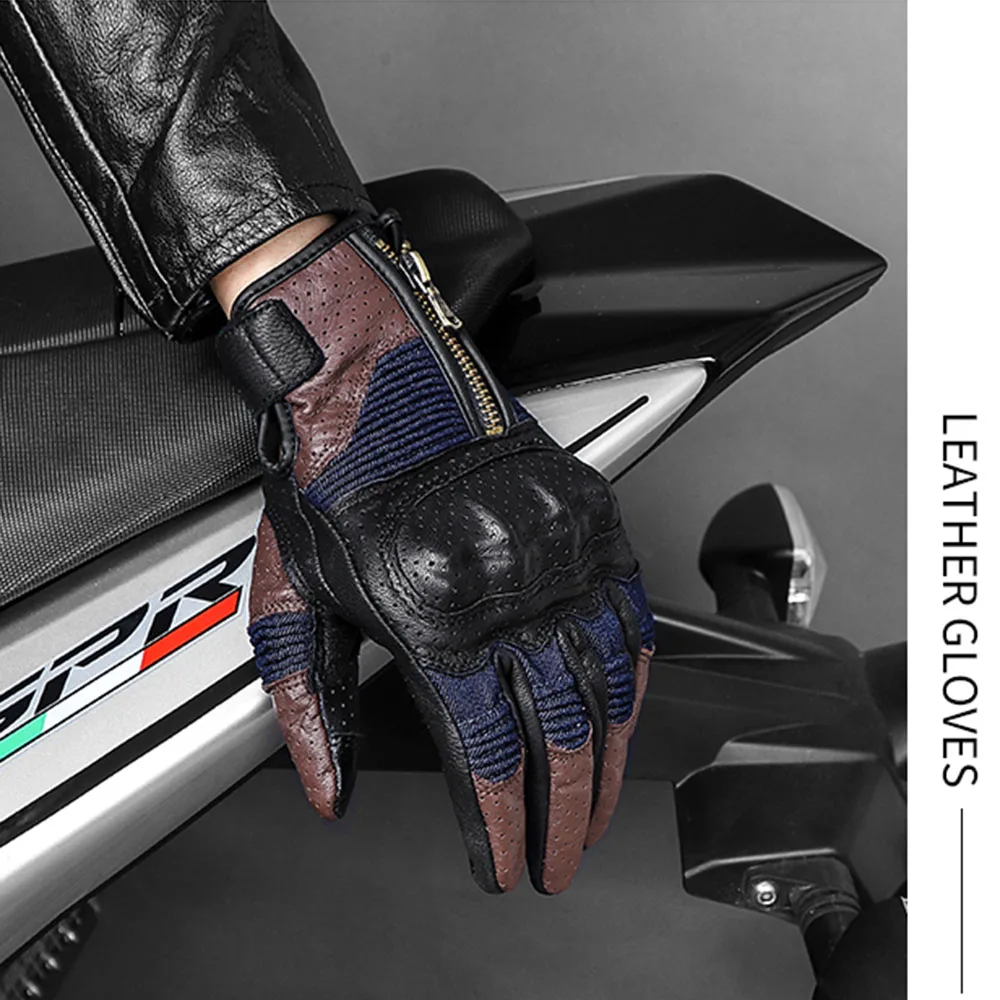 Мотоциклетные Перчатки Vemar Летние кожаные перчатки аксессуары для мотогонок и