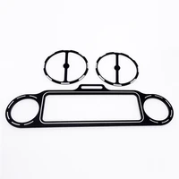 3pcs motorcycle stereo accent frame cover speedometer bezels trim for harley touring electra glide street road glide motor parts
