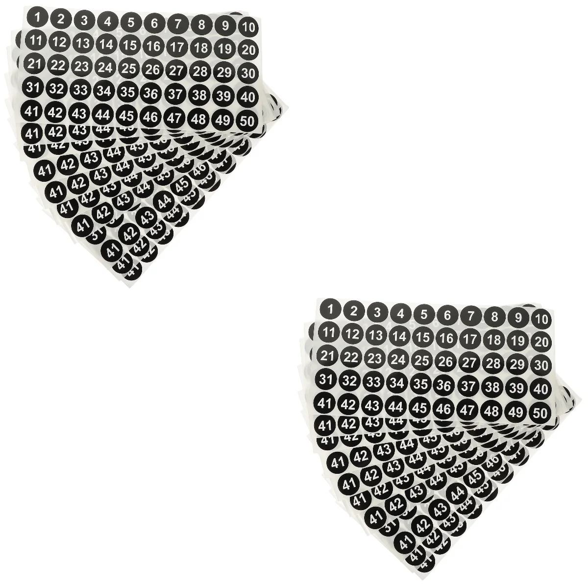 

20 листов круглых цифровых наклеек, стикеры, наклейки s