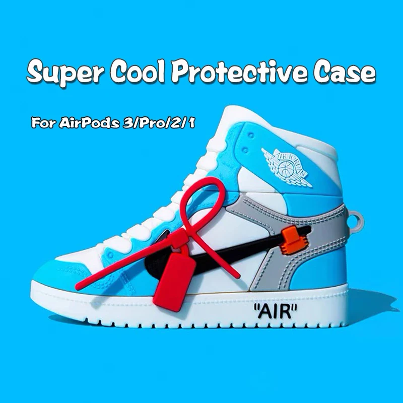 

Silicone Protective Cover for AirPod Fashion Earphone Case for Apple AirPods 3 Pro 2 1 Case Cool Creative Basketball Shoes Shape