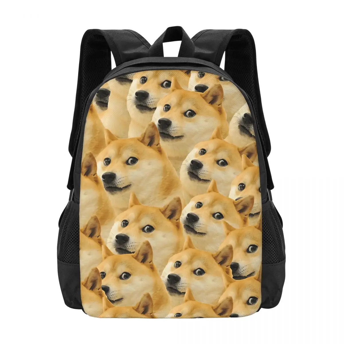 Doge WOW Pattern Shiba Inu Doggo Dog Meme Backpack for Girls Boys Travel RucksackBackpacks for Teenage school bag