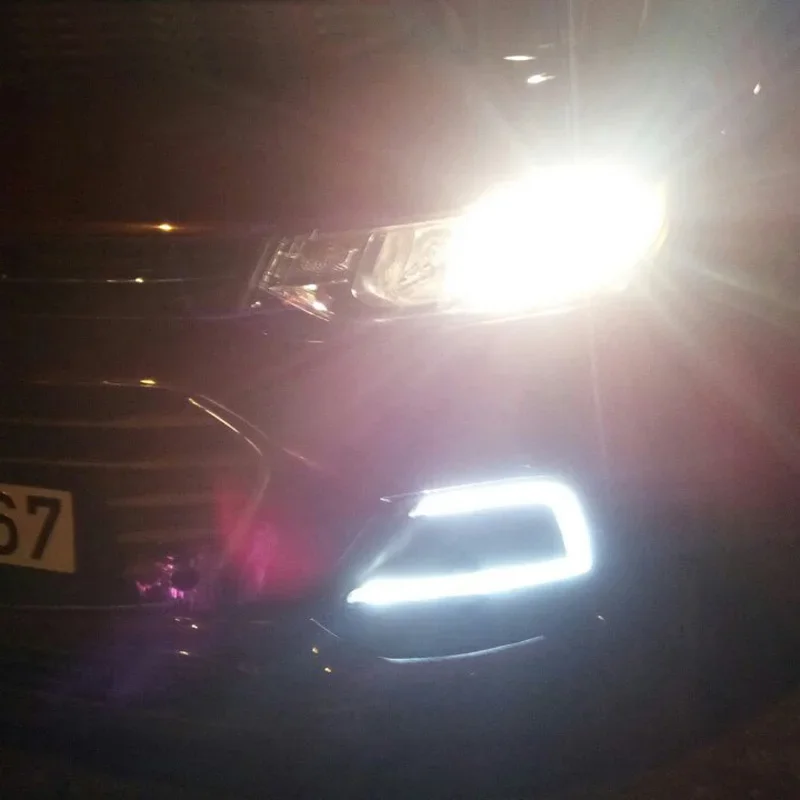 12 В светодиодные DRL дневные ходовые огни для Chevrolet Trax 2017 2018 желтый указатель