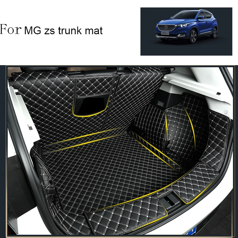 

Высококачественный кожаный коврик для багажника автомобиля, подкладка для груза для MG ZS 2019 2020 2021, аксессуары для интерьера, чехлы