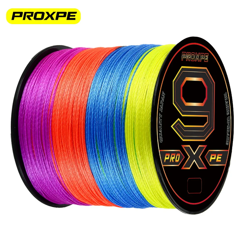 Плетеная леска PROXPE 9 нитей 300 м 500 1000 100 карп морской спиннинг японский