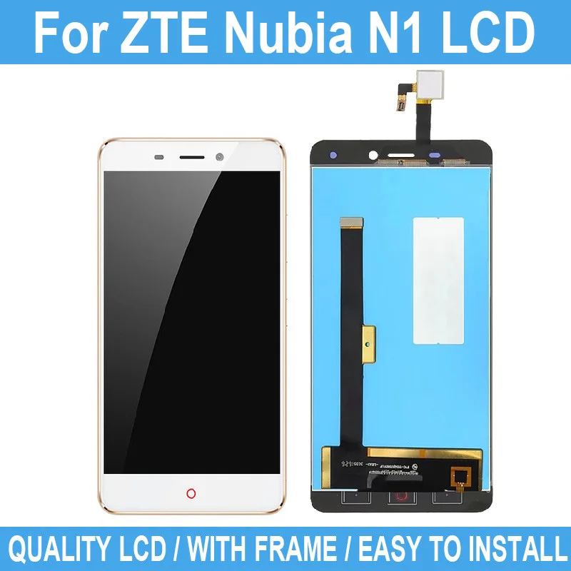 

5.5" New LCD For ZTE Nubia N1 NX541J LCD Display Touch Screen No Frame Digitizer Assembly Replacement Repair Parts+Tool