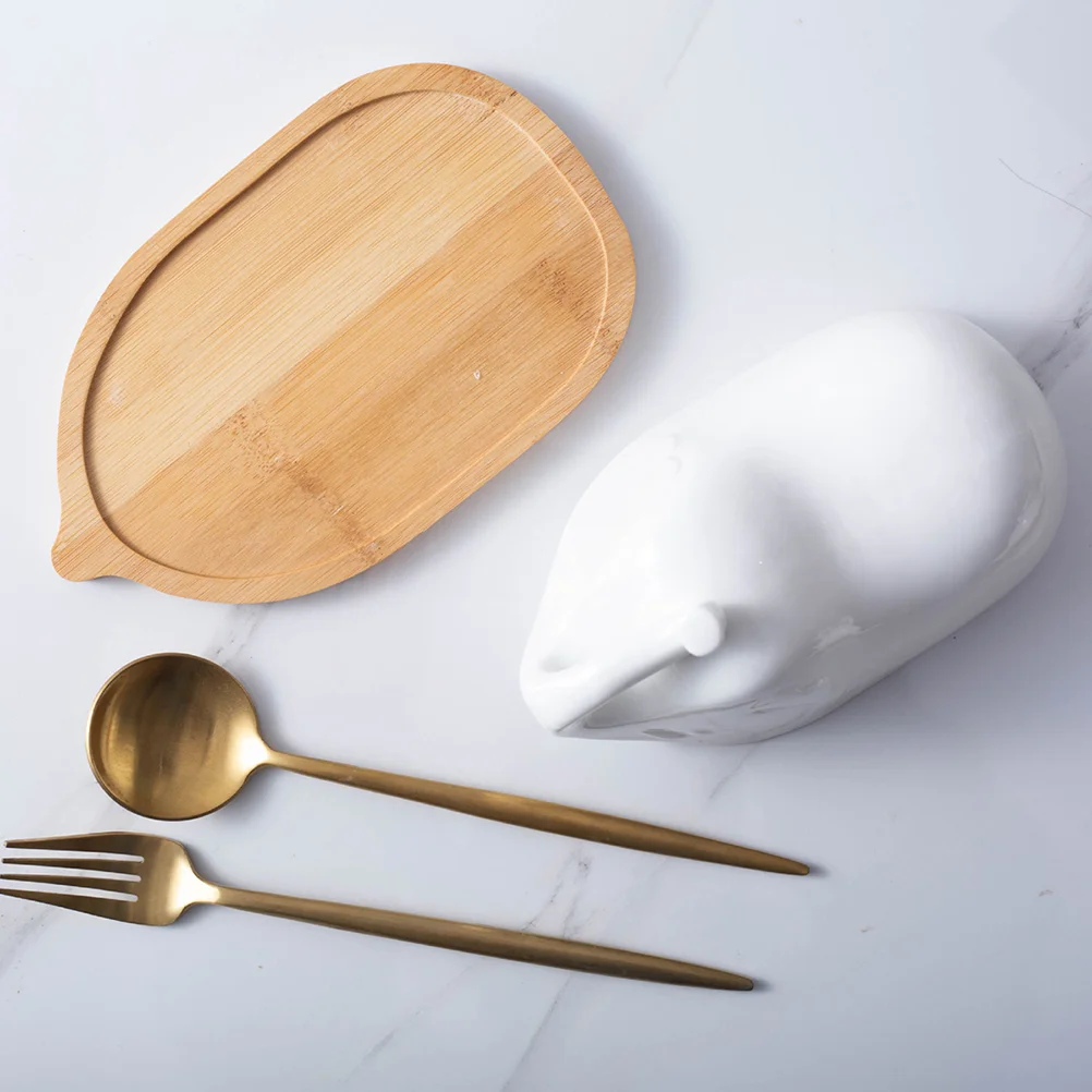 Контейнер для масла керамическая тарелка фарфоровый держатель крышки коробка с