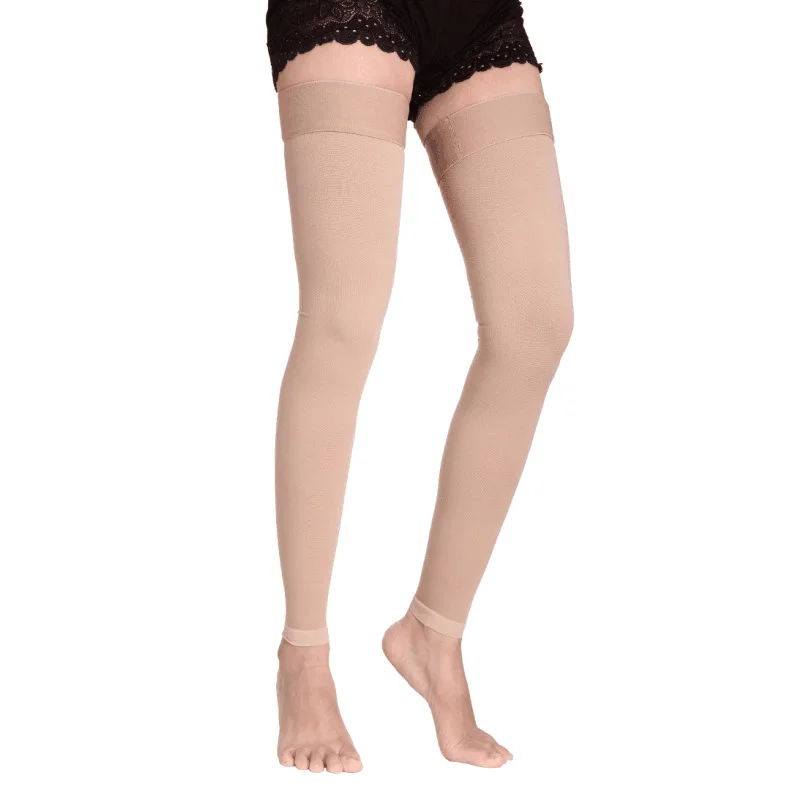 Men's And women's Plus Size Stockings Silicone Elastic Varicose Segmental Compression Venous Compression Socks Size S-5XL