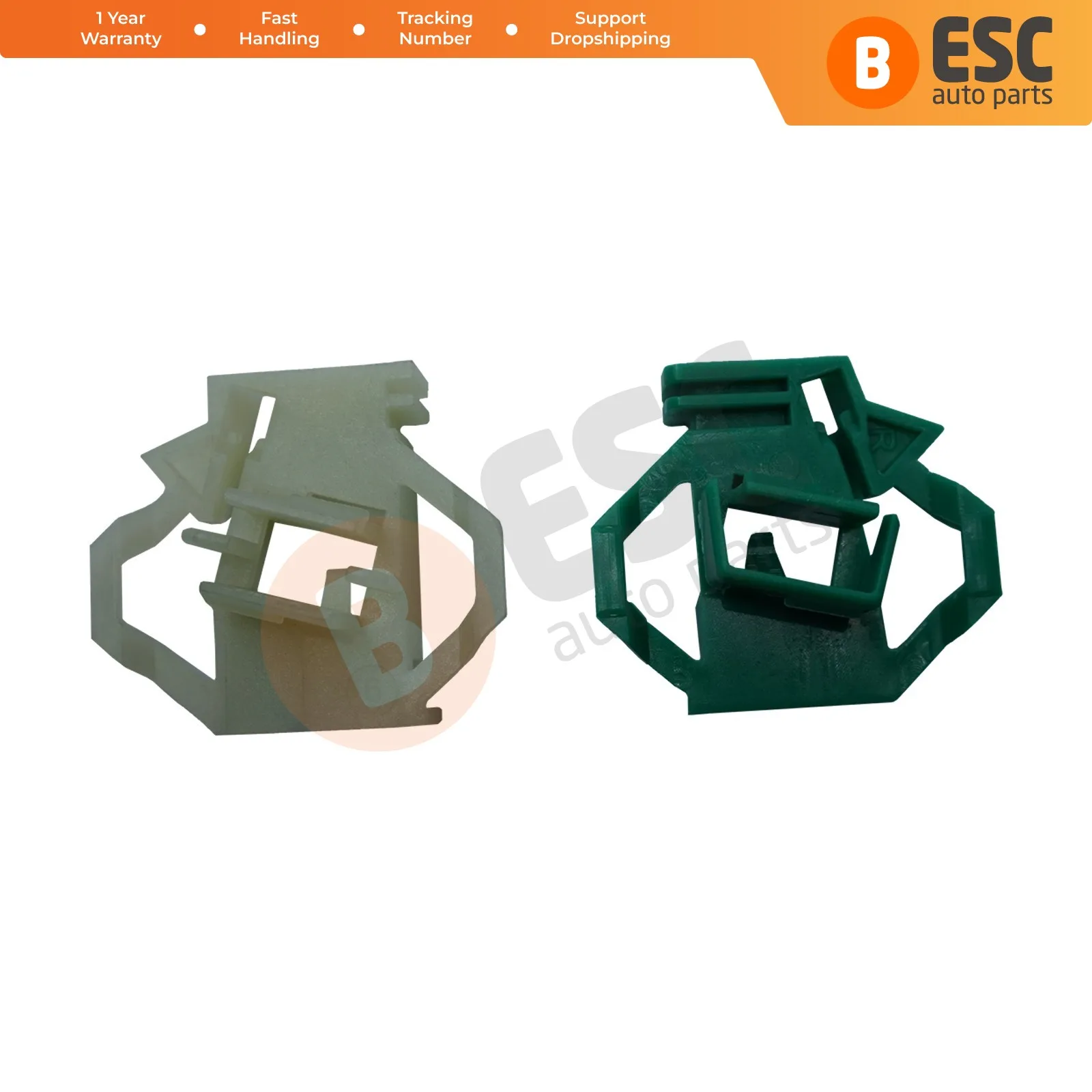 

ESC Auto Parts EWR34+EWR63 Window Regulator Repair Clips Front Right 1U0837462B for Skoda Seat VW Fast Shipment Ship From Turkey