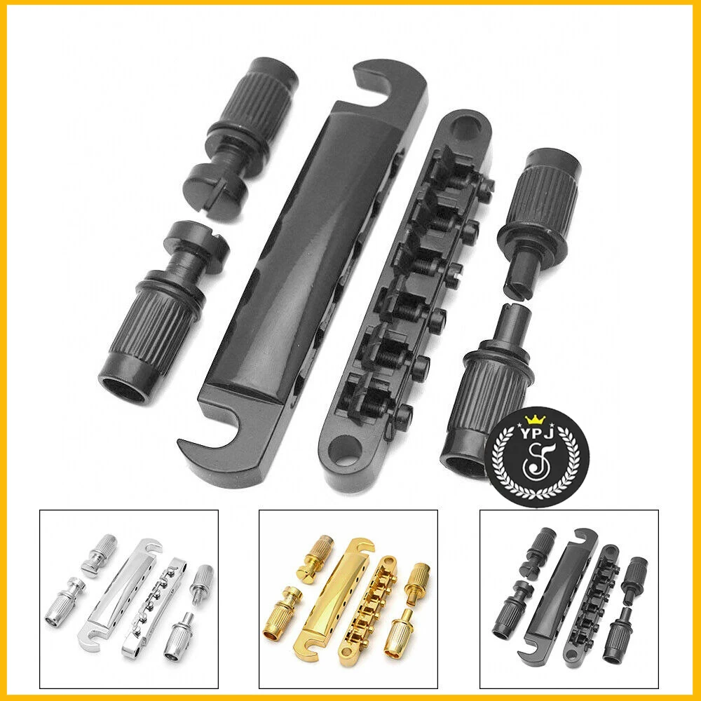 1 комплект для гитары Les Paul Gibson Epiphone Tune O Matic цвет черный седло моста задняя часть