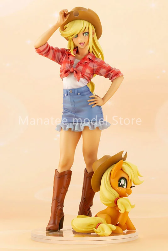 Фото Kotobukiya оригинальная MY LITTLE PONY Bishoujo Applejack 1/7 ПВХ фигурка аниме модель игрушки коллекция кукла подарок №3