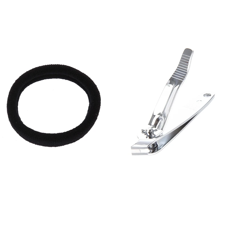 

Черные эластичные повязки для волос, 20 шт., держатели для конского хвоста для женщин и 1 металлическая искусственная машинка для стрижки ног...