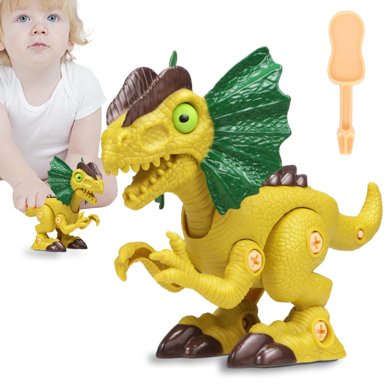 

DIY Disassembly Assembly Dinosaur Toy Set Screw Nut Combination Assembling Dinosaur Model Montessori Toy For Kids Birthday Gifts