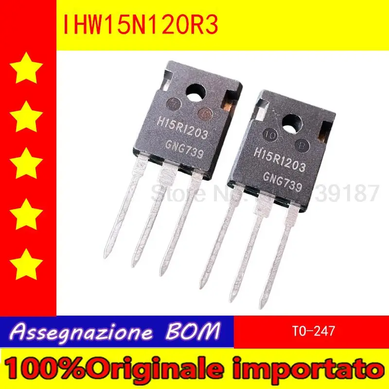 

10 шт./лот H15R1203 IHW15N120R3 TO-247 Индукционная трубка IGBT 15A 1200V