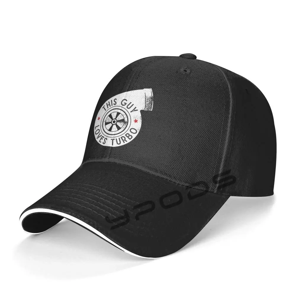 

Men's Bomber Hats Cool This Guy Loves Turbo Men Japan JDM Racing Car For Men's Women's Hat Baseball Snapback Cap Trucker Hat