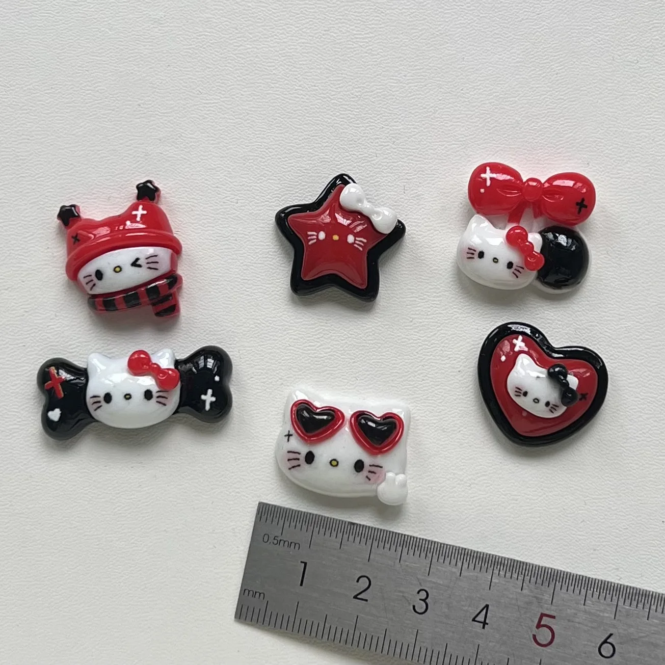 5 шт. miniso красный черный hello kitty мультяшная серия