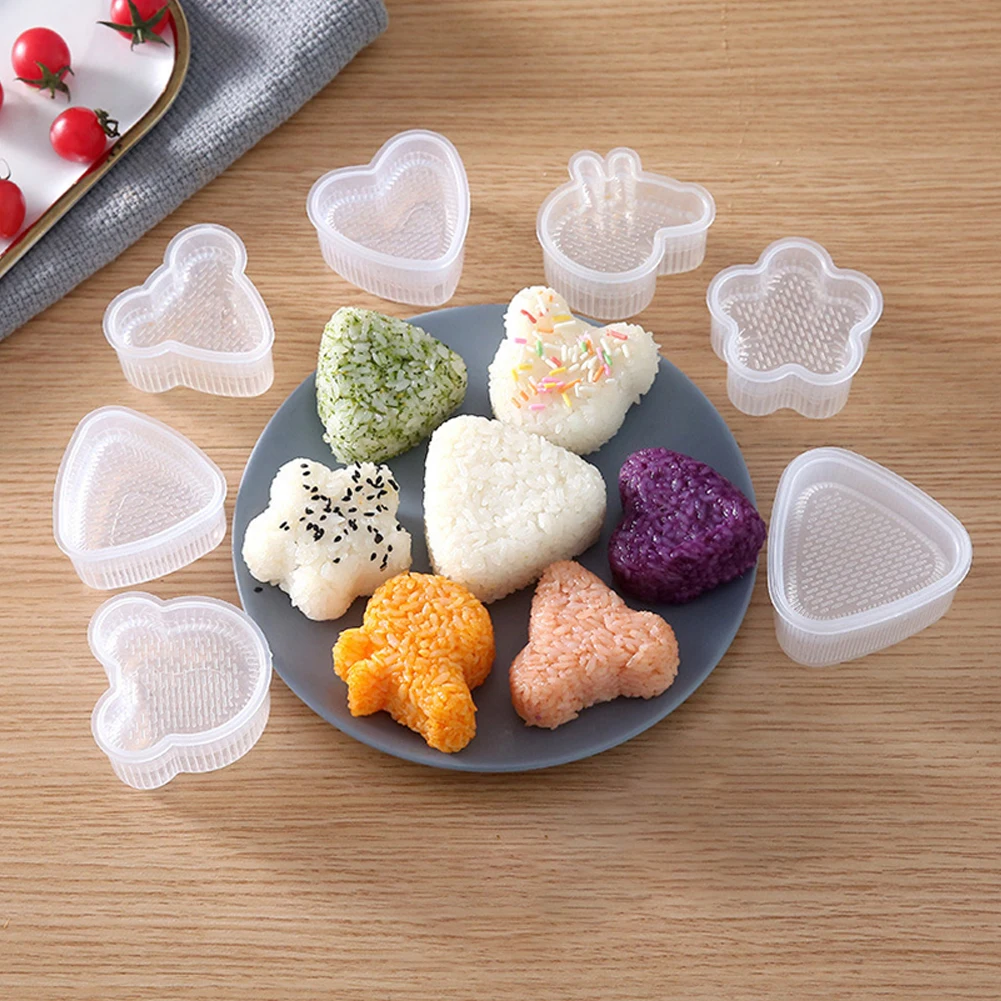 

6pcs/set Mold DIY Sushi Mold Onigiri Rice Ball Food Press Triangular Sushi Maker Sushi Kit Japanese Bento Sushi Accessories