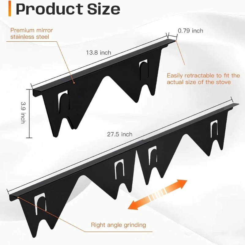 2 пары многофункциональных щитков для плит текстура из нержавеющей стали от 13 8 до