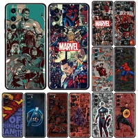 silicone phone case for huawei p30 p40 p20 p10 lite p50 pro p smart z 2019 back cover coque avengers marvel comics movie posters