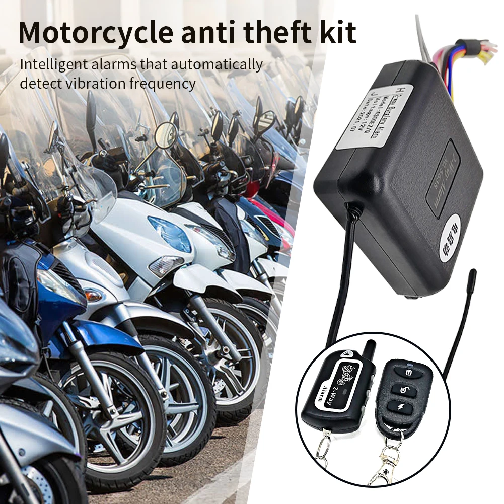 

12V Car Security Alarm System 2 Way Motorcycle Anti Theft Kit Automatic Burglar Alarm Keyless Entry Siren Motorbike Accessories