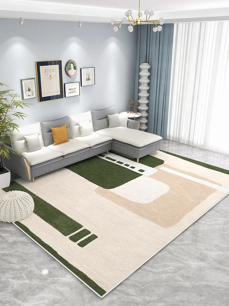 

Very style living room modern simple light luxury tea table short velvet bedroom bedside carpet household