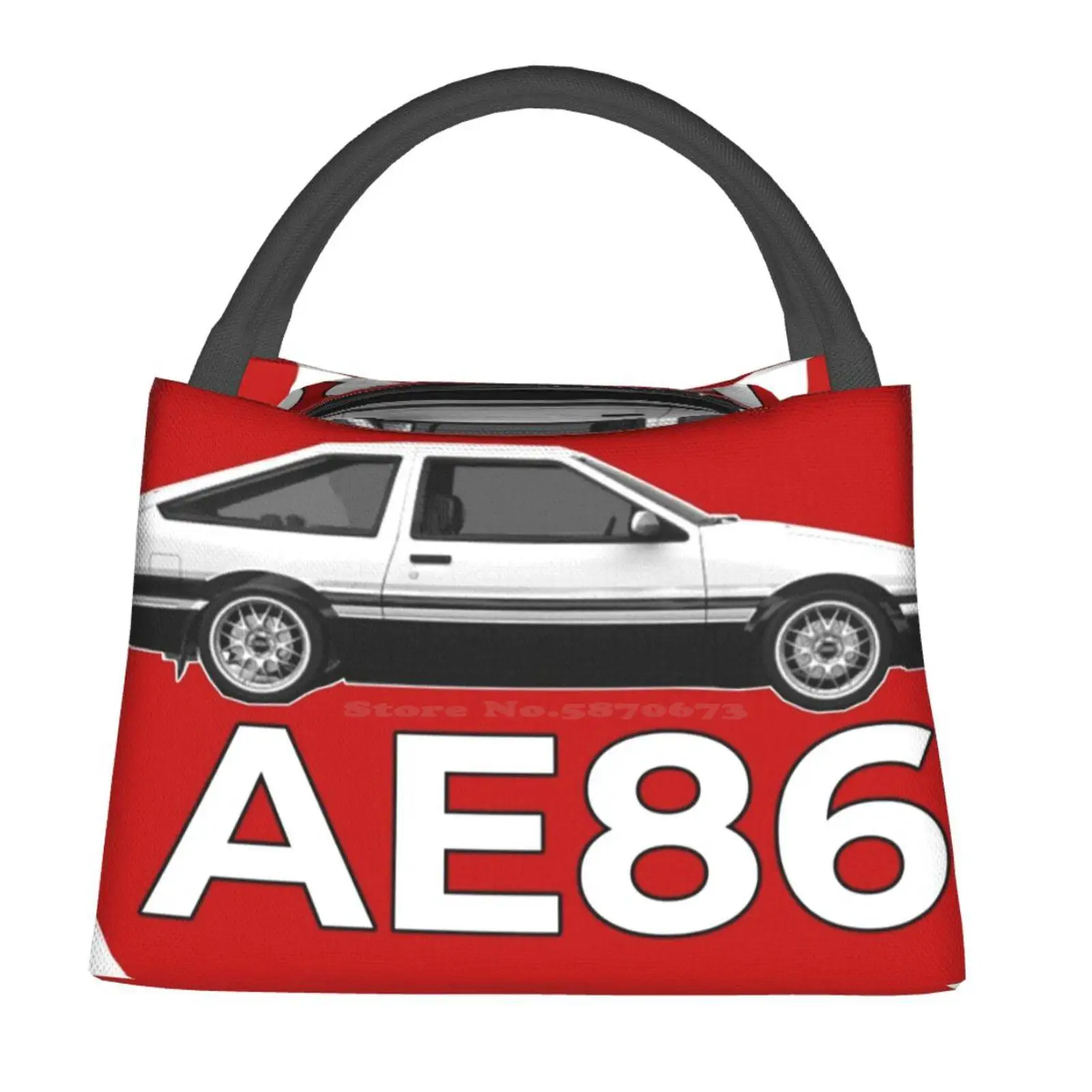 

Портативная сумка для обеда Ae86 Toyota Corolla V5, изолированная сумка Ae86 Ae85 Levin Trueno Drift Initial D Takumi Fujiwara Tofu Corolla